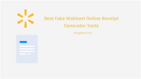 10 Best Fake Walmart Online Receipt Generator Tools To Create Walmart