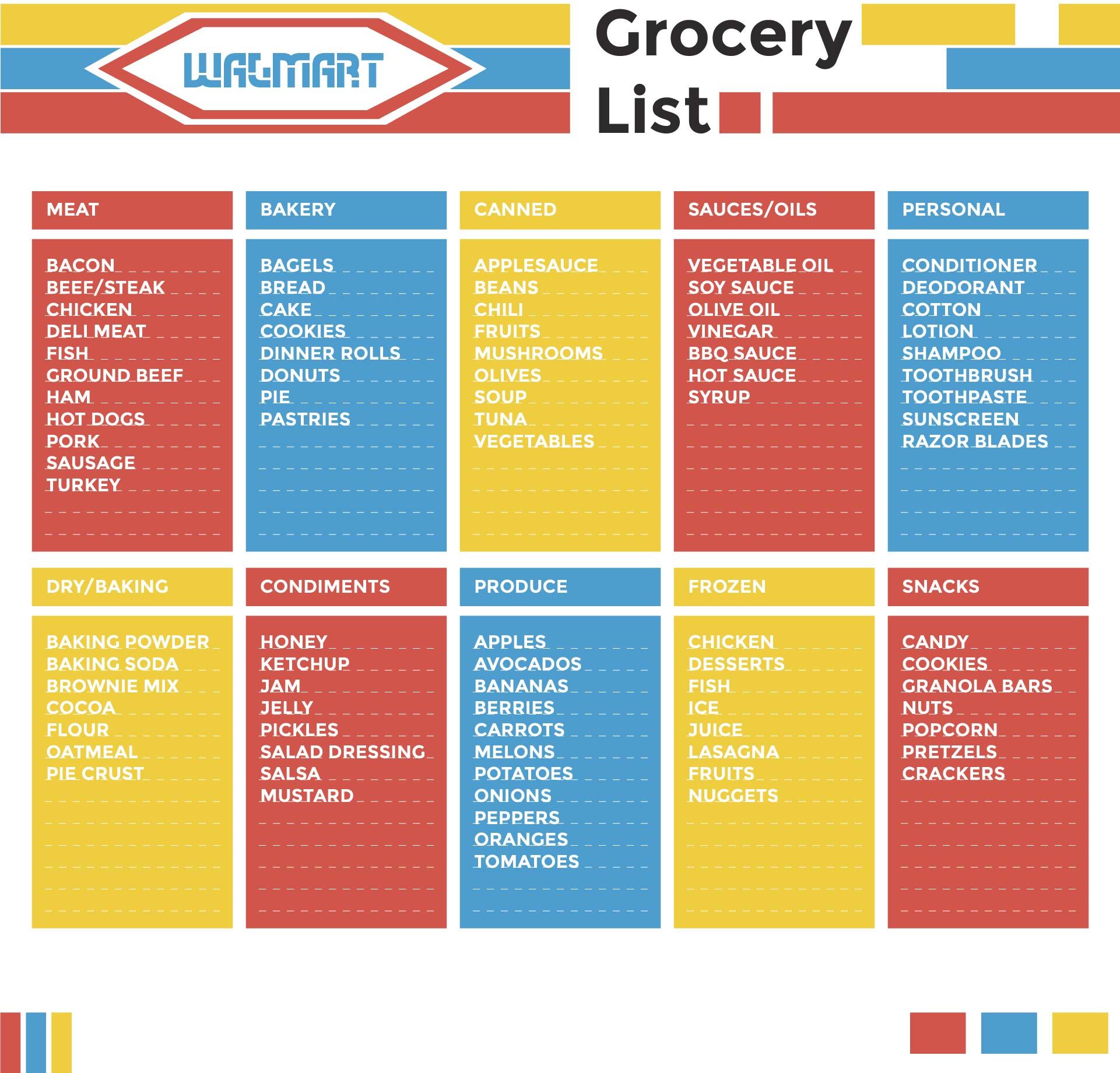 18 Best Walmart Grocery List Printable Artofit