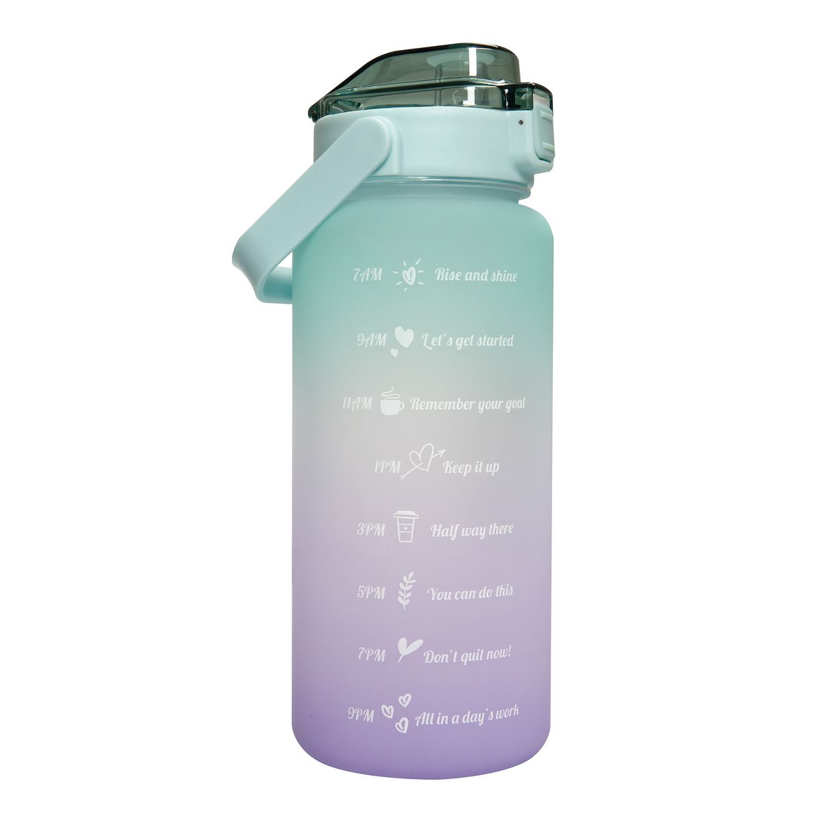 2 2L 3 78L Motivation Water Bottle With Time Marker Outdoor Camping