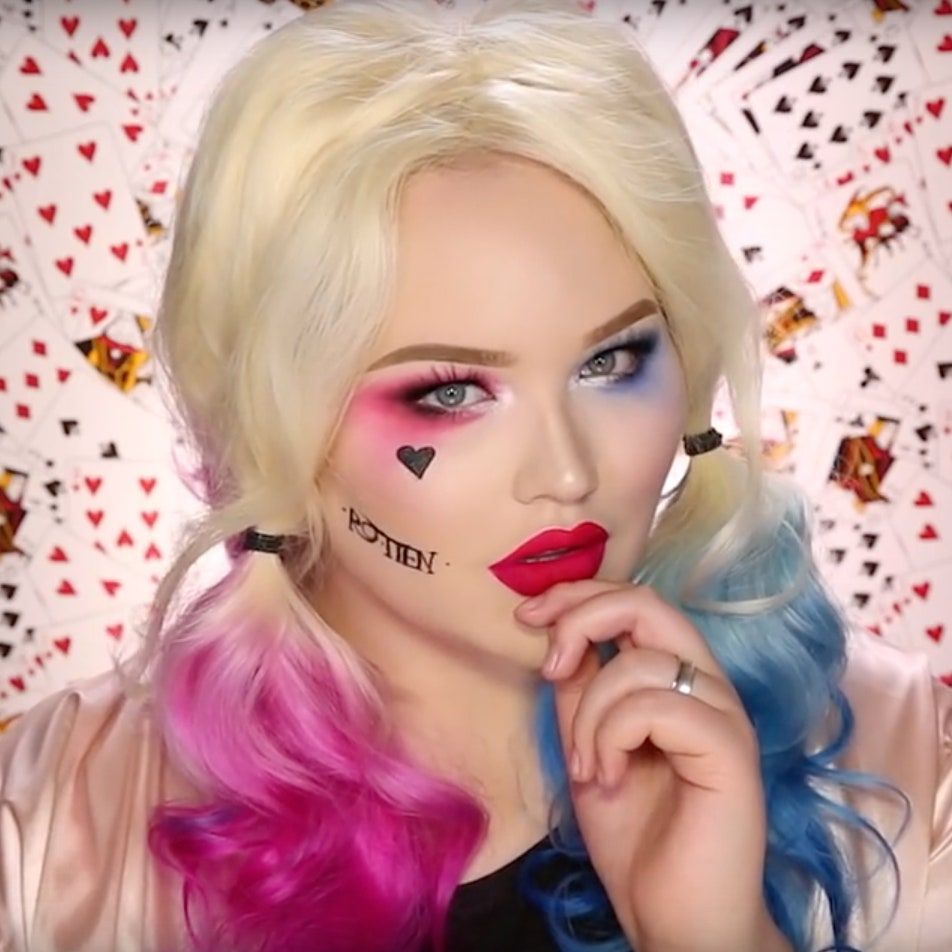 5 Makeup Tutorials To Turn Yourself Into Harley Quinn For Halloween Harley Quinn Makeup