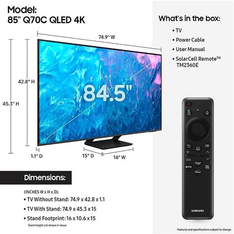 85 Inch Tv Dimensions Everything You Need To Know Updated January