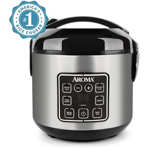 Aroma 8 Cup Programmable Rice Grain Cooker Steamer Walmart Com