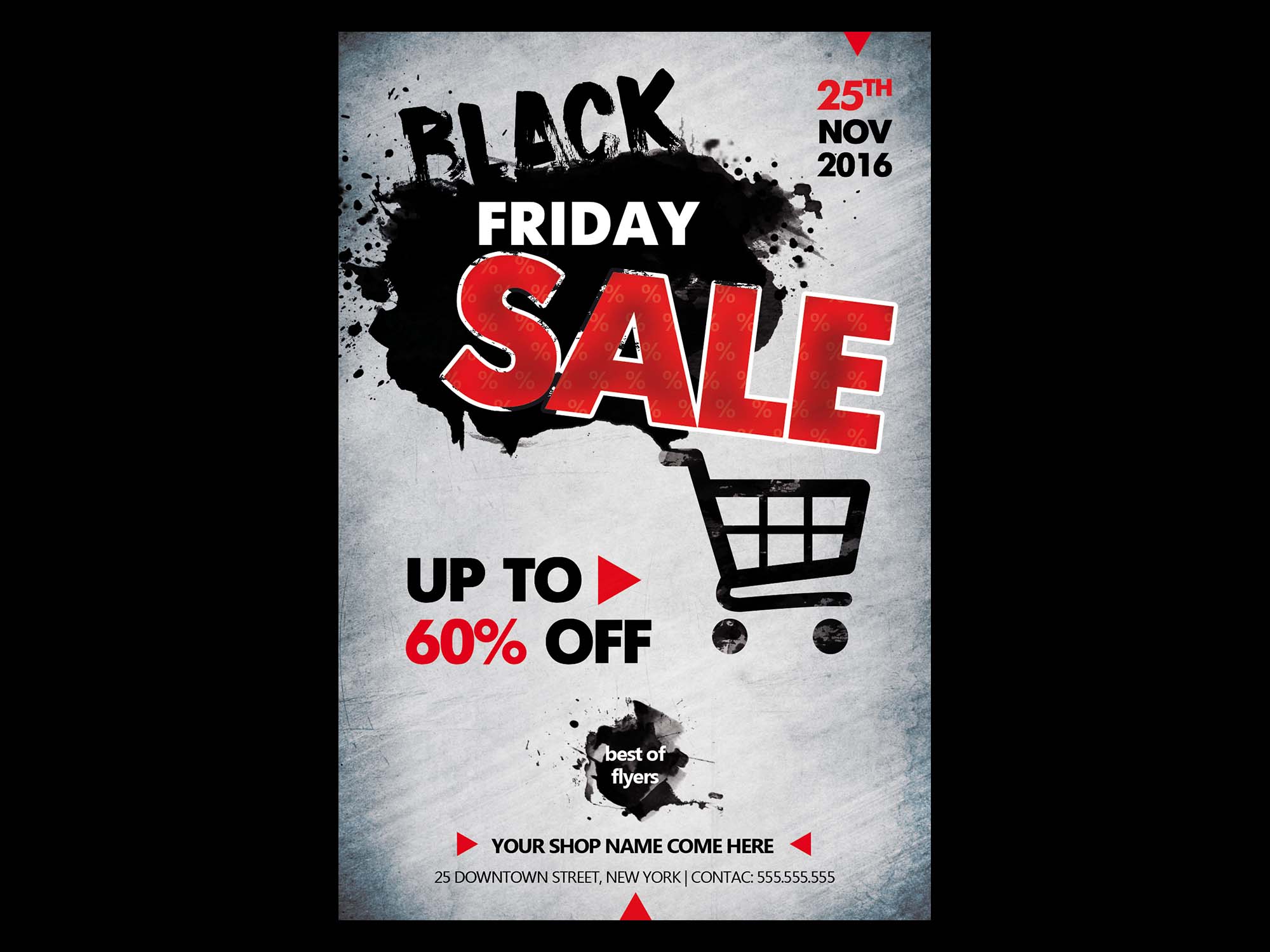 Black Friday Sale Flyer Template Red Black Friday Ads Black Friday