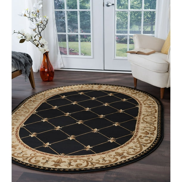 Bliss Rugs Olivet Traditional Indoor Oval Area Rug Walmart Com