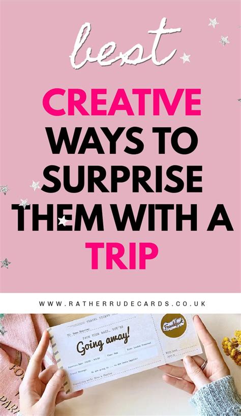 Diy Creative Ways To Reveal A Trip Reveal Tickets Ideas Surprise