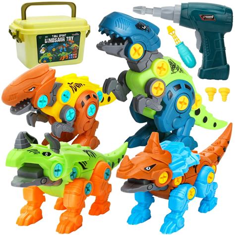 Dreamon Take Apart Dinosaur Toys For Kids Age 5 7 Year Old Gifts Set