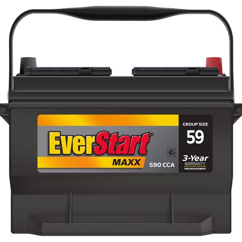 Everstart Maxx Lead Acid Automotive Battery Groups Size 59 12 Volt