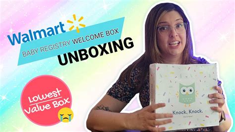 Free Walmart Baby Registry Box Youtube