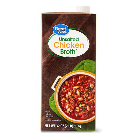 Great Value Chicken Broth 32 Oz Walmart Com