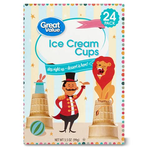 Great Value Ice Cream Cups 3 5 Oz 24 Count Walmart Com Walmart Com