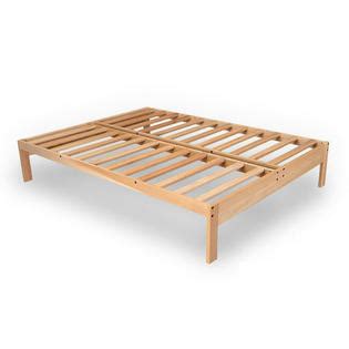 Greenhome123 Unfinished Solid Wood Platform Bed Frame In Size Twin Full