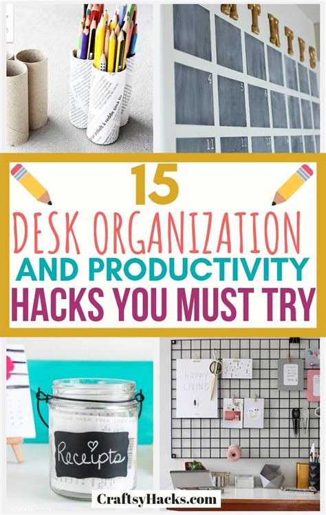 Home Organization Hacks For A Productive And Tidy Workspace