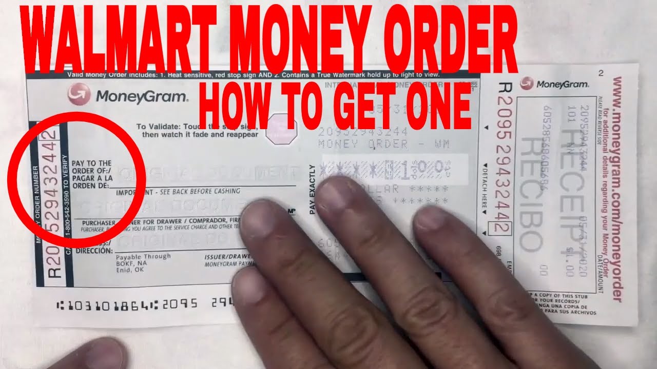 How To Fill Out Walmart Money Order Youtube