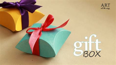 How To Make Gift Box Easy Diy Arts And Crafts Youtube