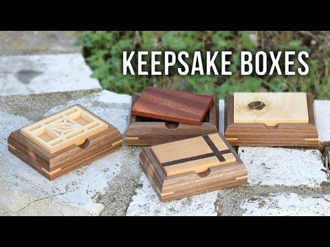 Making Small Keepsake Boxes With Various Lid Designs Youtube