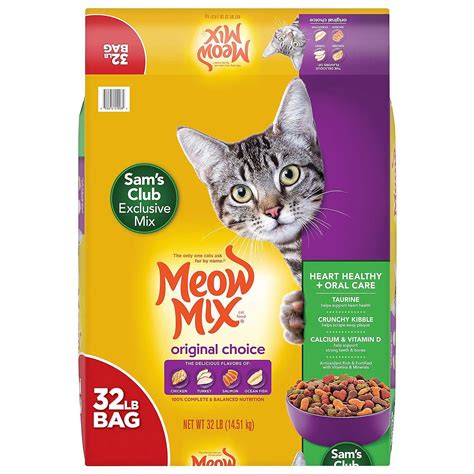 Meow Mix Original Choice Dry Cat Food Formula 32 Lbs Walmart Com