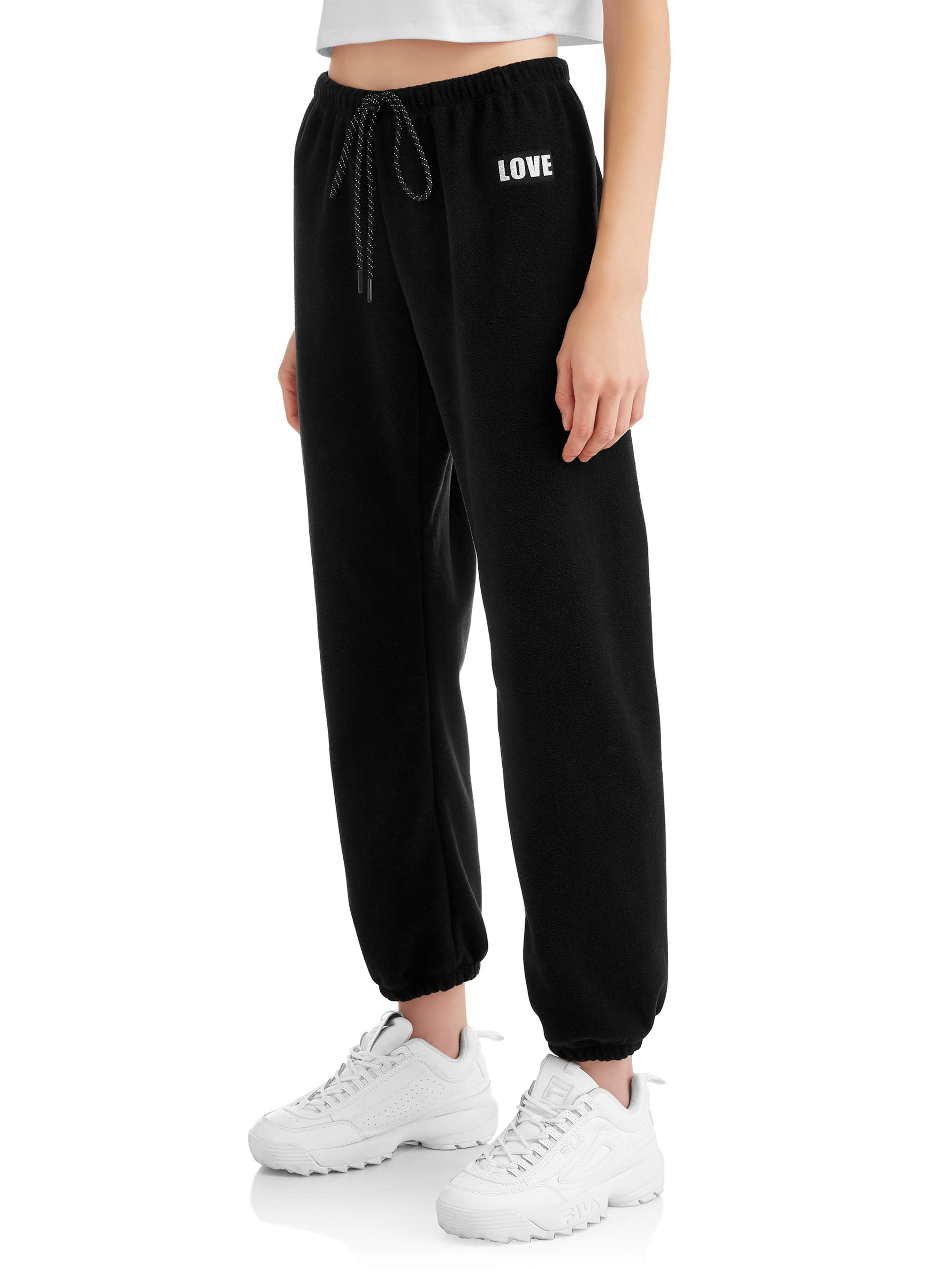 No Boundaries Juniors Fleece Sweatpants Walmart Com