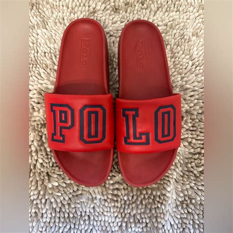 Polo Ralph Lauren Cayson Logo Pool Slide Polo Ralph Lauren Ralph Lauren Shoes Polo Ralph