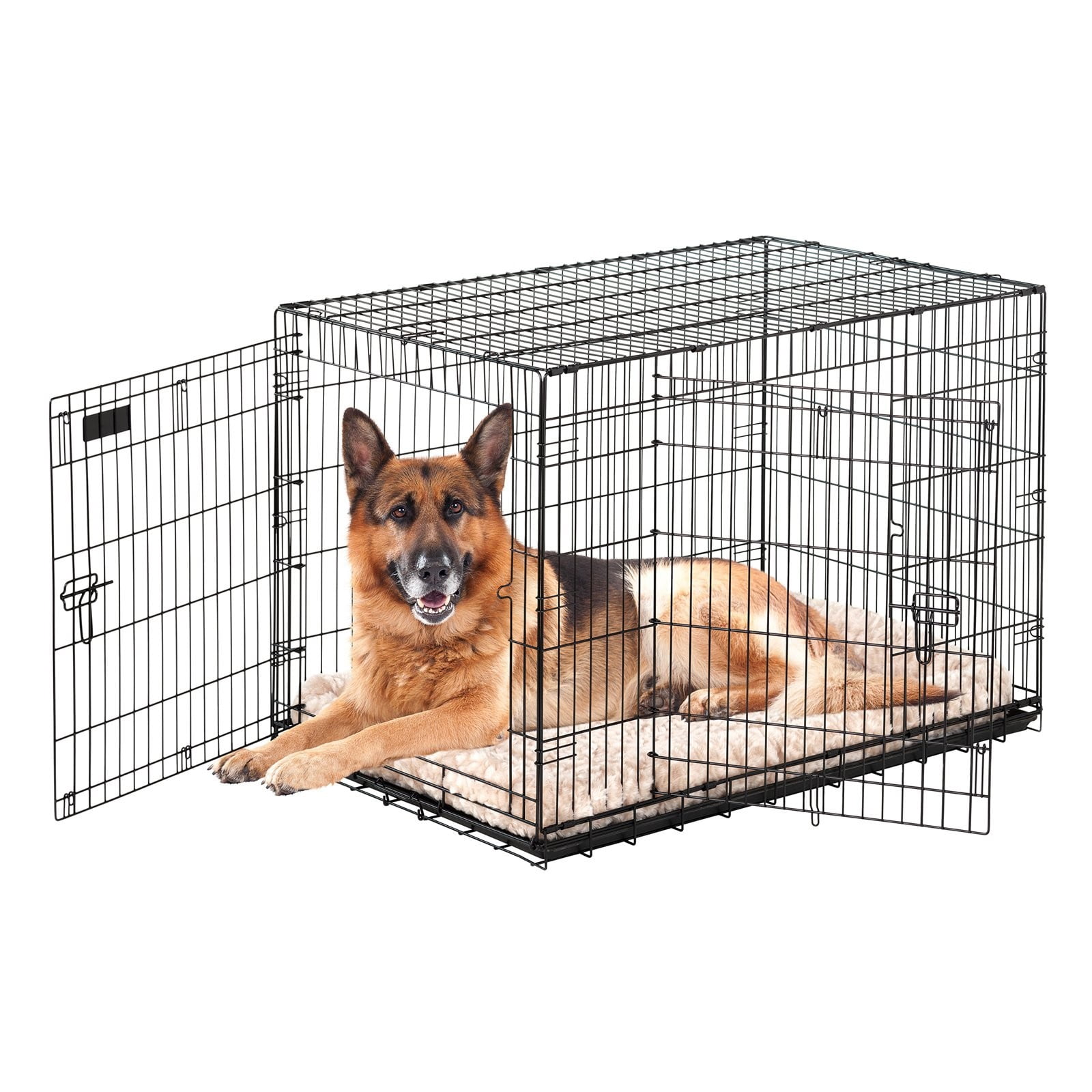 Precision Pet Great Crate Double Door Dog Crate Walmart Com Walmart Com