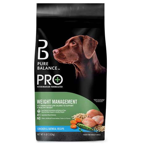 Pure Balance Pro Weight Management Dog Food Chicken Oatmeal Recipe