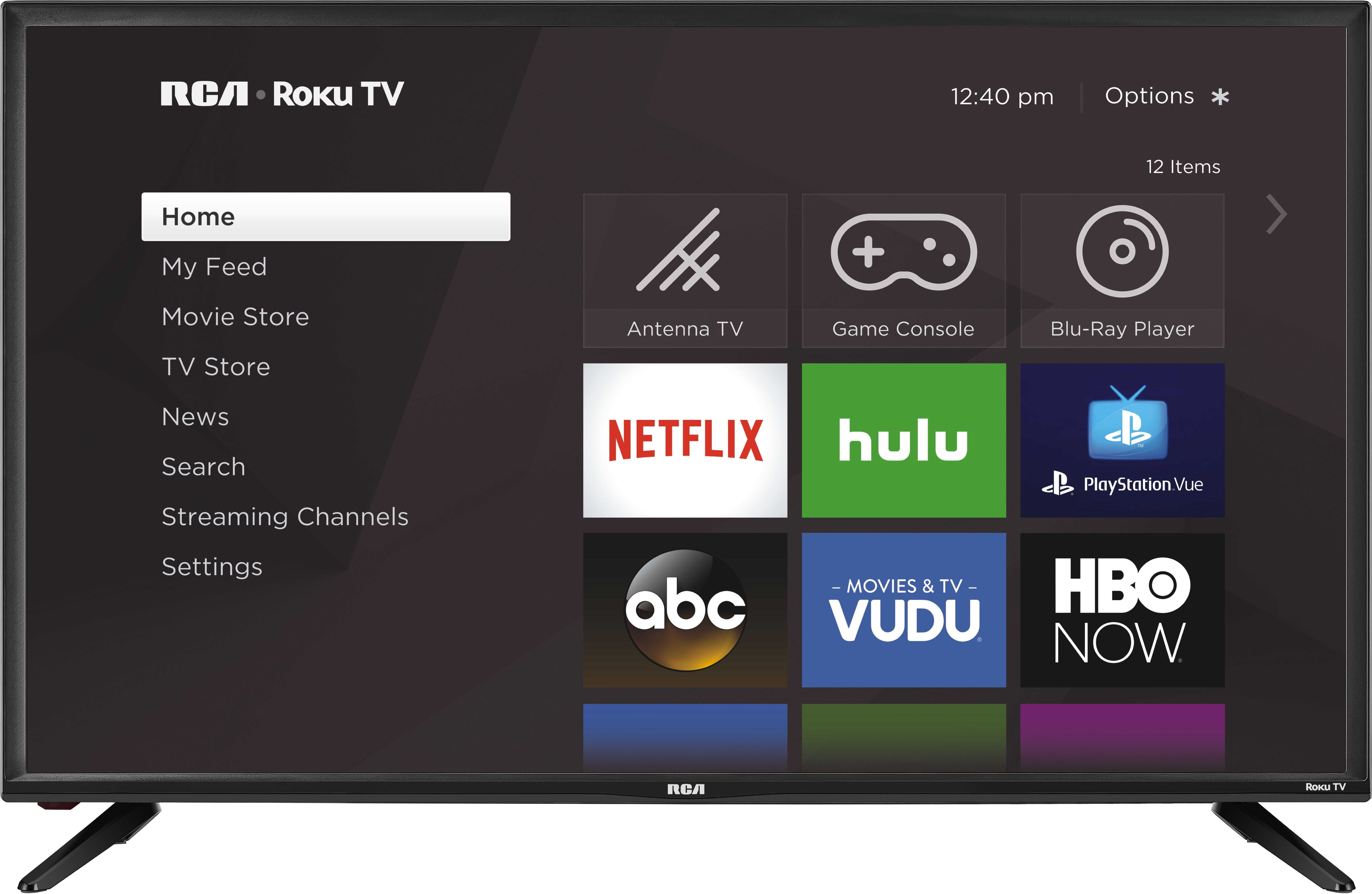 Rca 40 Class Fhd 1080P Roku Led Smart Tv Rtr4060 W Walmart Com