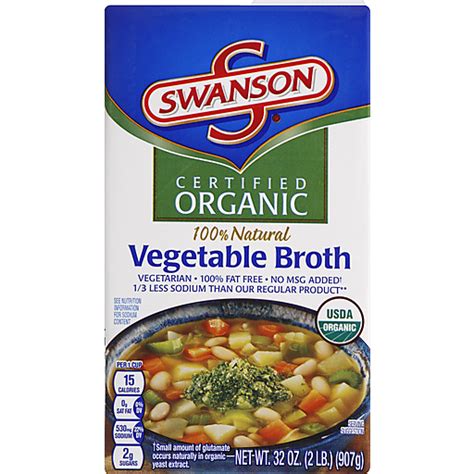 Swanson Vegetable Broth Nutritional Value