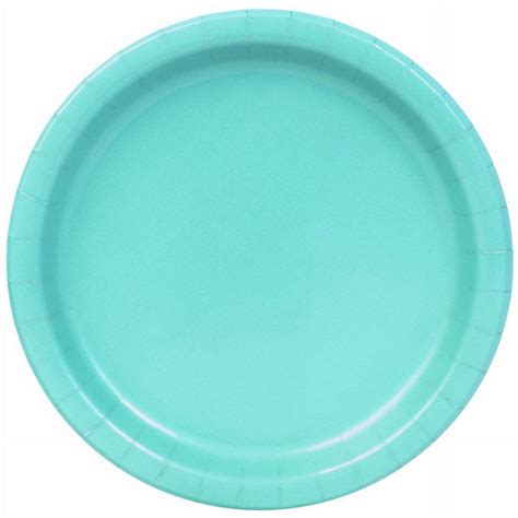 Teal Paper Dinner Plates 9In 55Ct Walmart Com Paper Plates Party