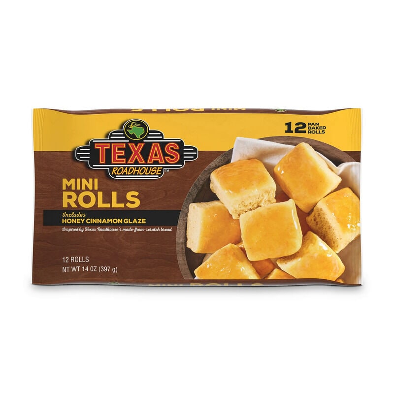 Texas Roadhouse Mini Rolls With Honey Cinnamon Glaze 12 Count