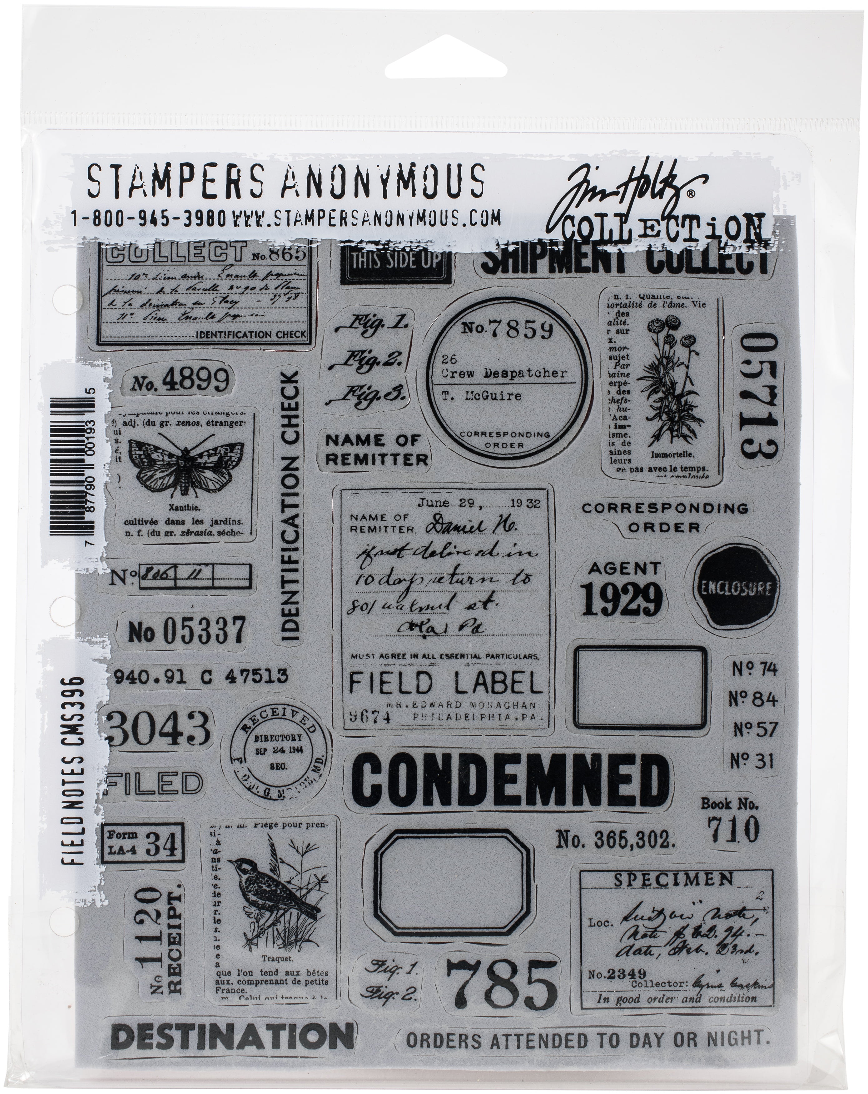 Tim Holtz Cling Stamps 7 Amp Quot X8 5 Amp Quot Field Notes Walmart Com Walmart Com