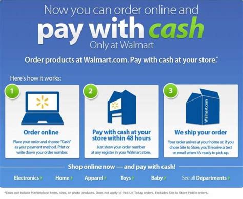 Walmart Adds Pay With Cash For Online Shoppers At Walmart Com Only