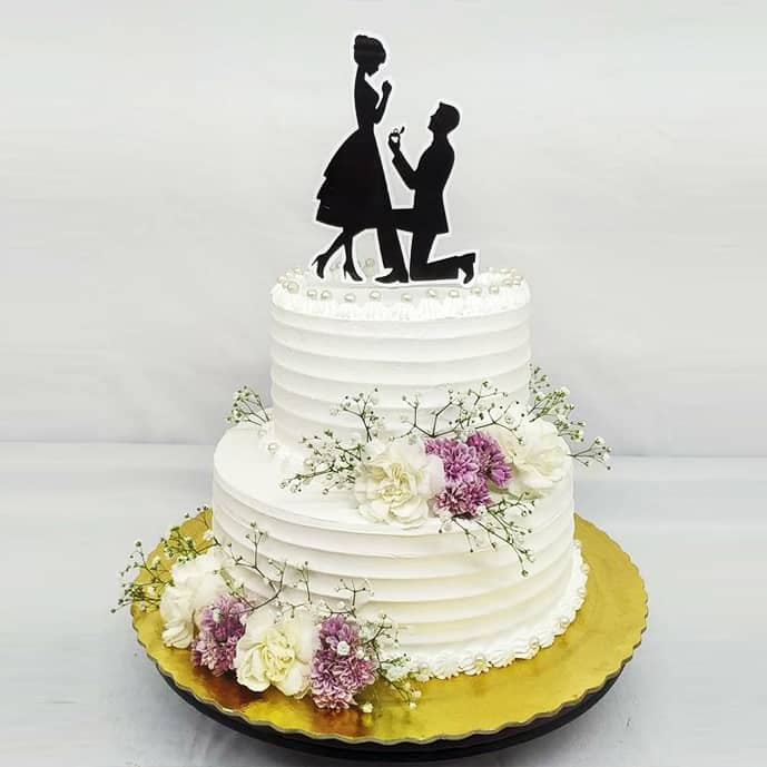 Walmart Birthday Cake Elegant Two Tier Wedding Cake Walmart Lizzy S