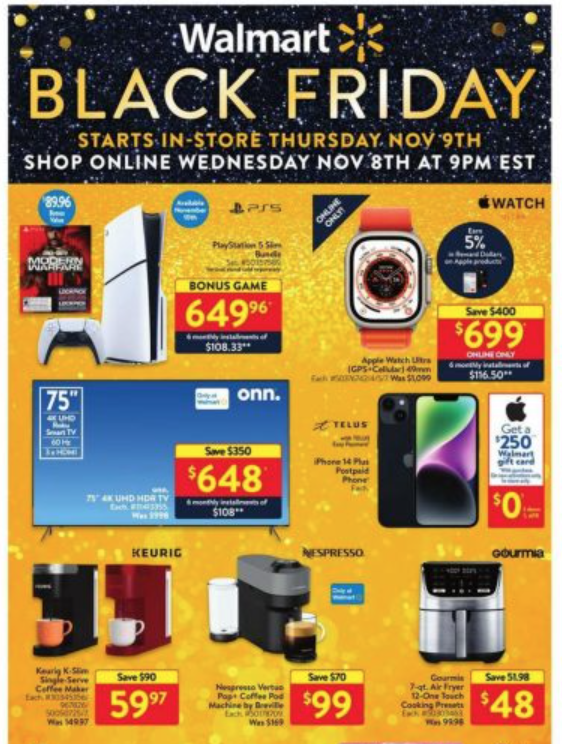 Walmart Canada Black Friday 2023 Sale Starting Online Today At 9 00 Pm