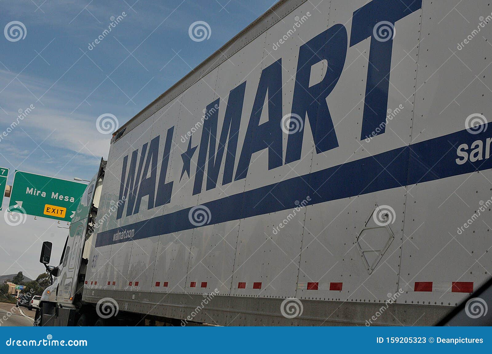 Walmart Delivery Tick Mira Mesa In San Diego Editorial Photo Image Of Tourism Truck 159205326