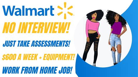 Walmart Hiring No Interview Just Take Assessments 600 A Week