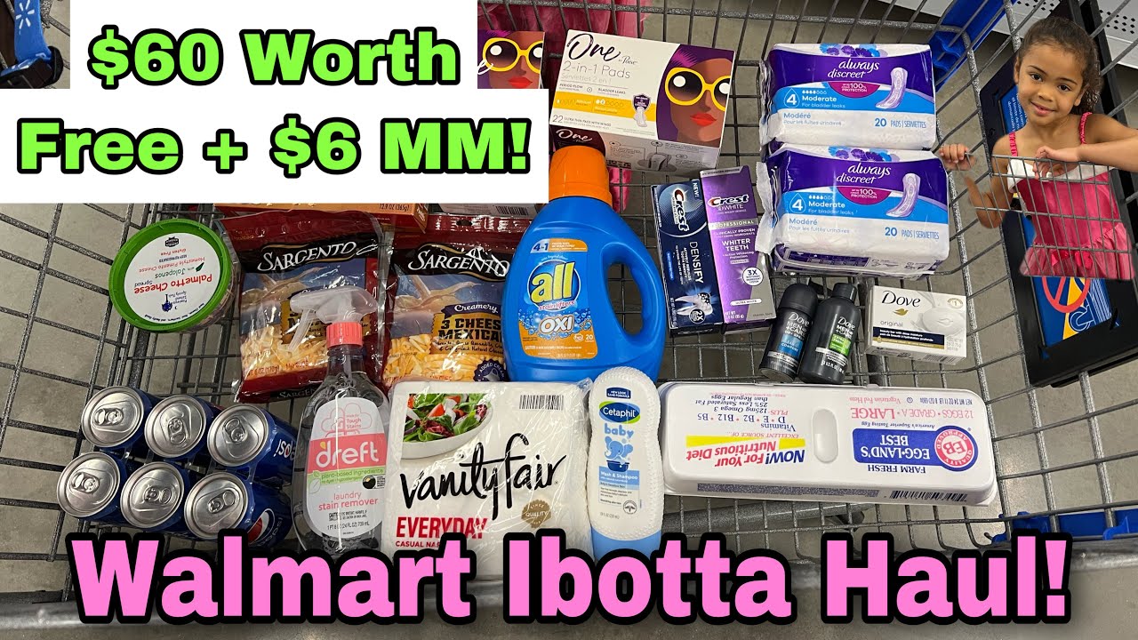 Walmart Ibotta Haul 9 Money Maker Aug 21St Youtube