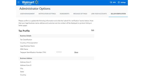 Walmart Seller Verification