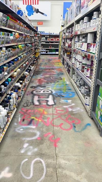 Walmart Store In Winston Salem Experiences Graffiti Damage In Aisle