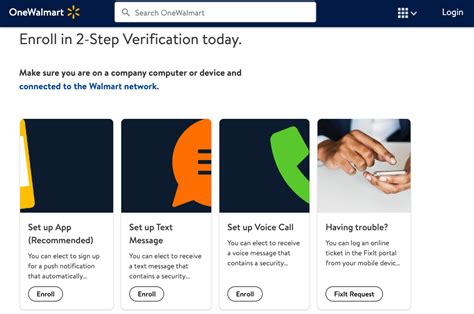 Walmartone 2 Step Verification At Wmlink 2Step