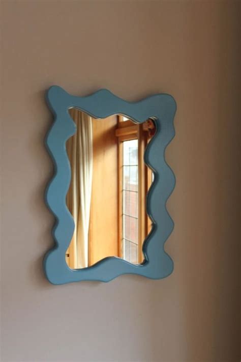 Wavy Irregular Mirror Wavy Asymmetric Mirror Ikea Wavy Mirrors Wood