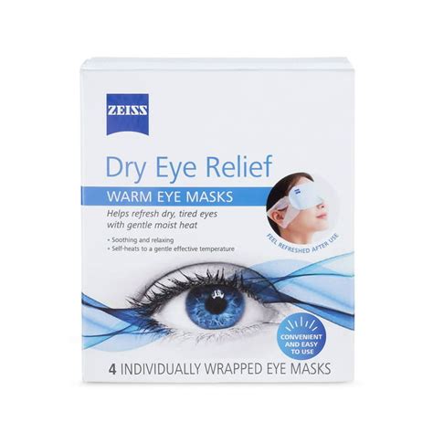 Zeiss Dry Eye Relief Warm Compress Heated Eye Masks 4 Pack Walmart Com